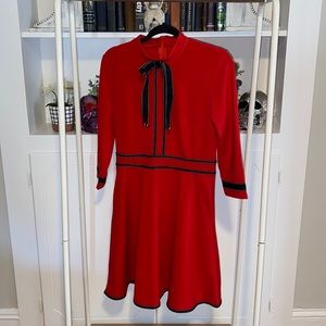 Red Holiday Midi Dress